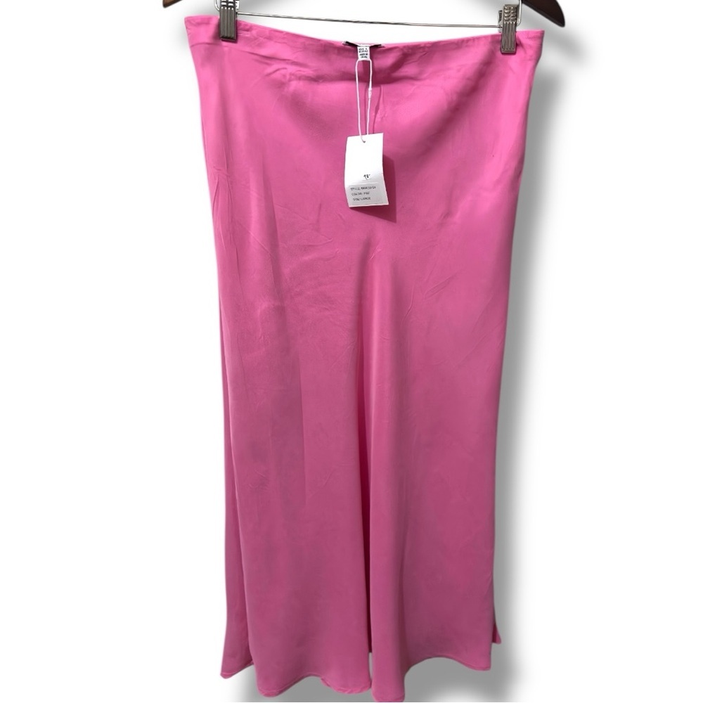 Bundle Set NWT Lucy Paris Pink Midi Skirt & Zac & Rachel Boho Paisley Blouse (L - Picture 3 of 17